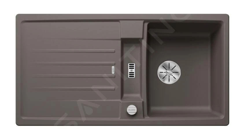 Blanco Lexa 5 - Silgranitspüle, 950x500 Mm, Mit Ablaufbedienung, InFino, Grau 527277