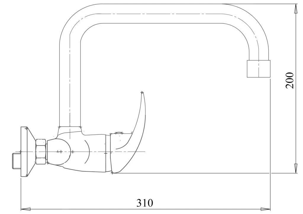 Novaservis Metalia 55 - Spültischarmatur, Chrom 55035,0 – Bild 2