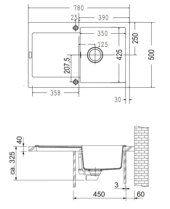 Franke Sets - Küchenset G40, Fragranit Spülbecken MRG 611, Onyx + Küchenarmatur FN 0147.031, Chrom 114.0283.433 – Bild 2