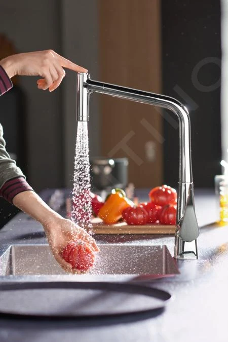 Hansgrohe M71 - Spültischarmatur M7116-H320 Mit Ausziehbarer Geschirrbrause, SBOX, Verchromt 73801000 – Bild 3