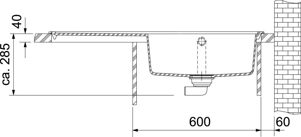 Franke Mythos - Fragranit Spülbecken MTG 611/2, 1000x515 Mm, Onyx 114.0250.541 – Bild 3