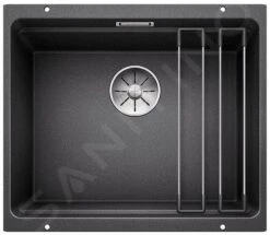 Blanco Etagon 500 - Silgranitspüle, 530x460 Mm, Mit Schienen, Schwarz 525887