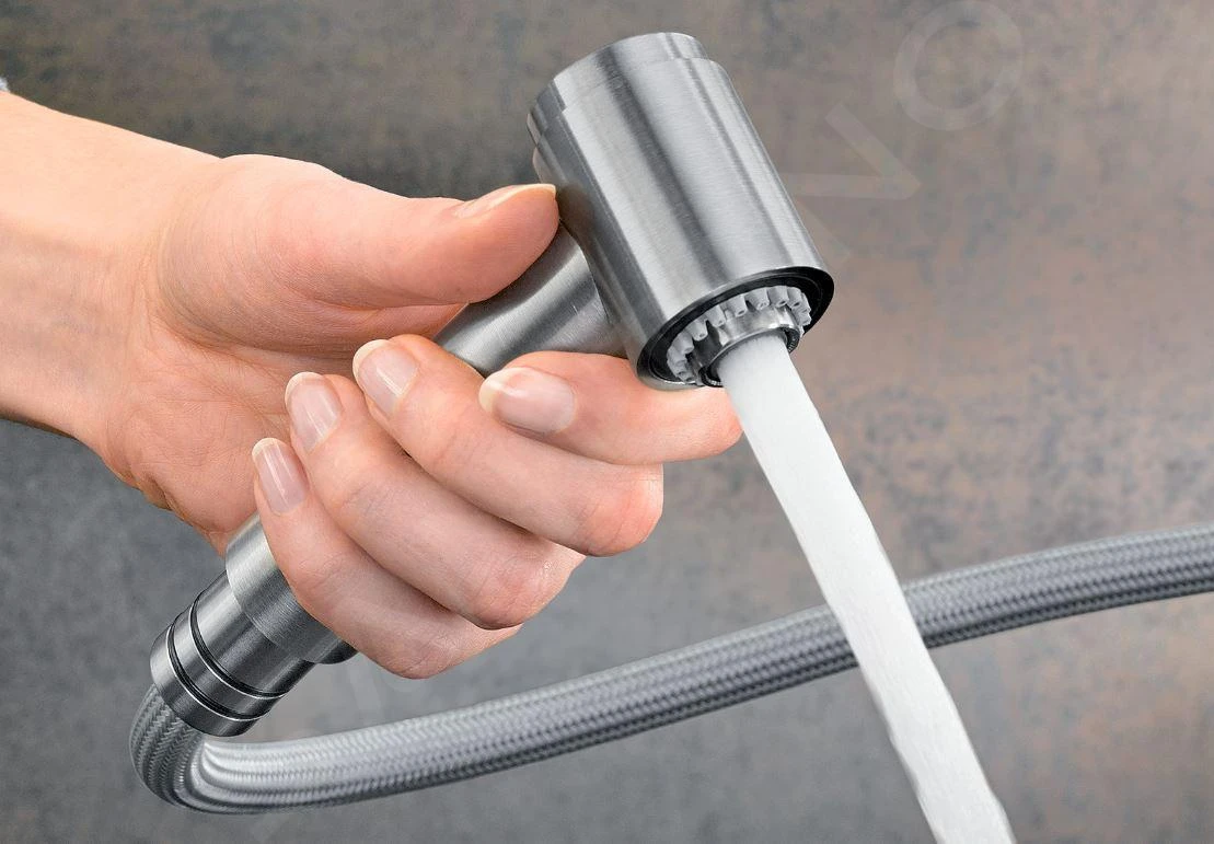 Blanco Ambis S - Spültischarmatur Mit Ausziehbarer Brause, Edelstahl Gebürstet 525124 – Bild 6