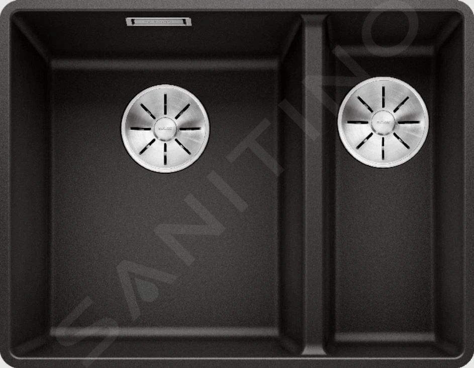 Blanco Subline 340/160 - Silgranitspüle, 552x427 Mm, Spülbecken Links, Schwarz 525984