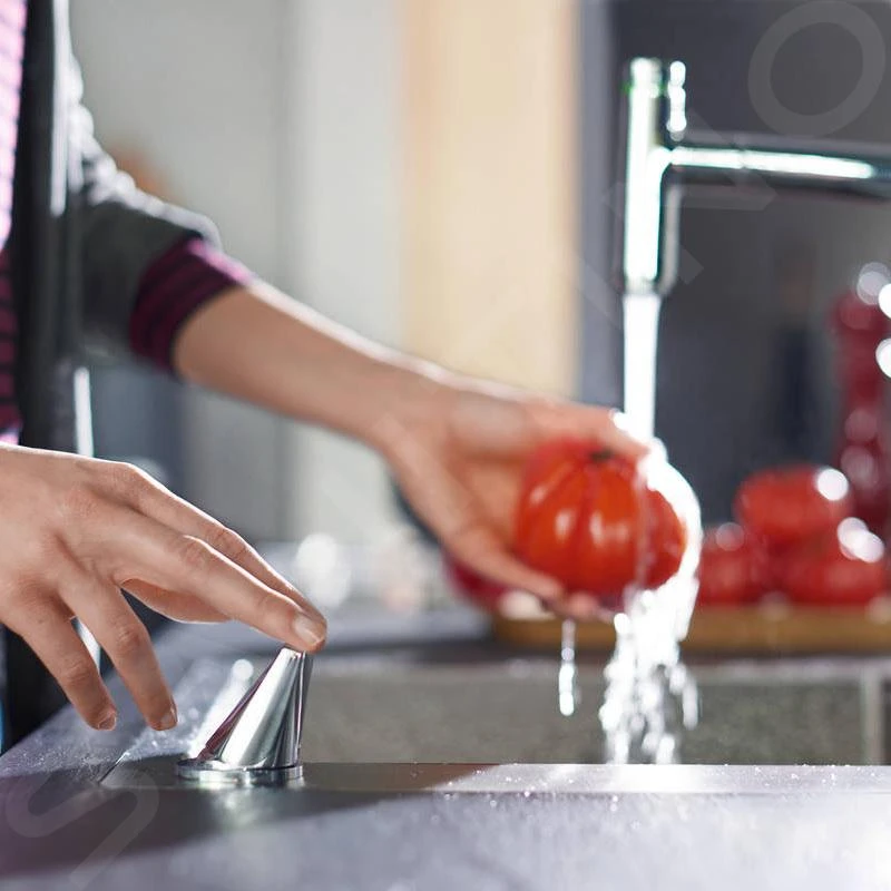 Hansgrohe Abwäschen - Küchenset - Spültisch + Spültischarmatur C71-F660-08, Verchromt 43202000 – Bild 3