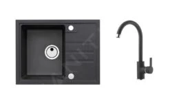 Alveus Sets - Spüle-Set Intermezzo 30 Und Armatur Tonia, Carbon SETA361