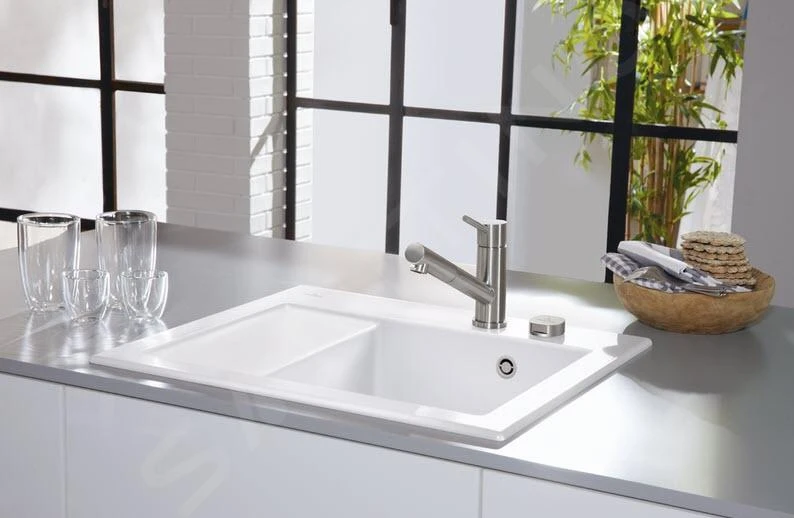 Villeroy & Boch Subway 45 - Keramikspüle, 65x51 Cm, Mit Exzenterbedienung, CeramicPlus, Alpinweiß 331302R1 – Bild 3