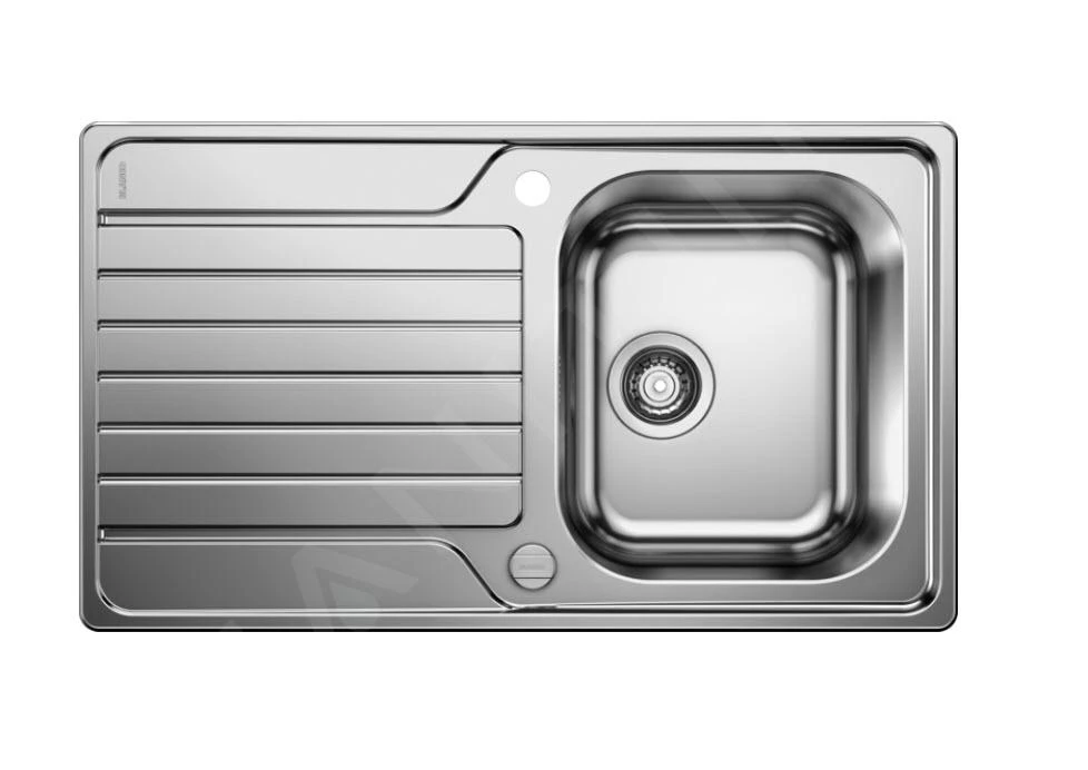 Blanco Dinas 45 - Spüle, 860x500 Mm, Mit Ablaufbedienung, Edelstahl Gebürstet 523378