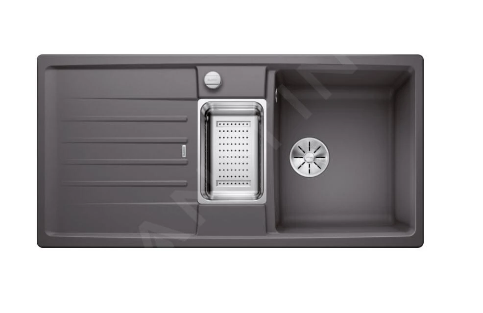Blanco Lexa 6 - Silgranitspüle, 1000x500 Mm, Mit Zubehör, InFino, Felsgrau 524931