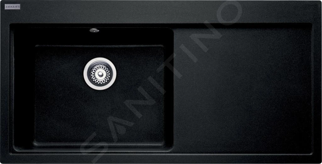 Franke Mythos - Fragranit Spülbecken MTG 611/2, 1000x515 Mm, Onyx 114.0250.541