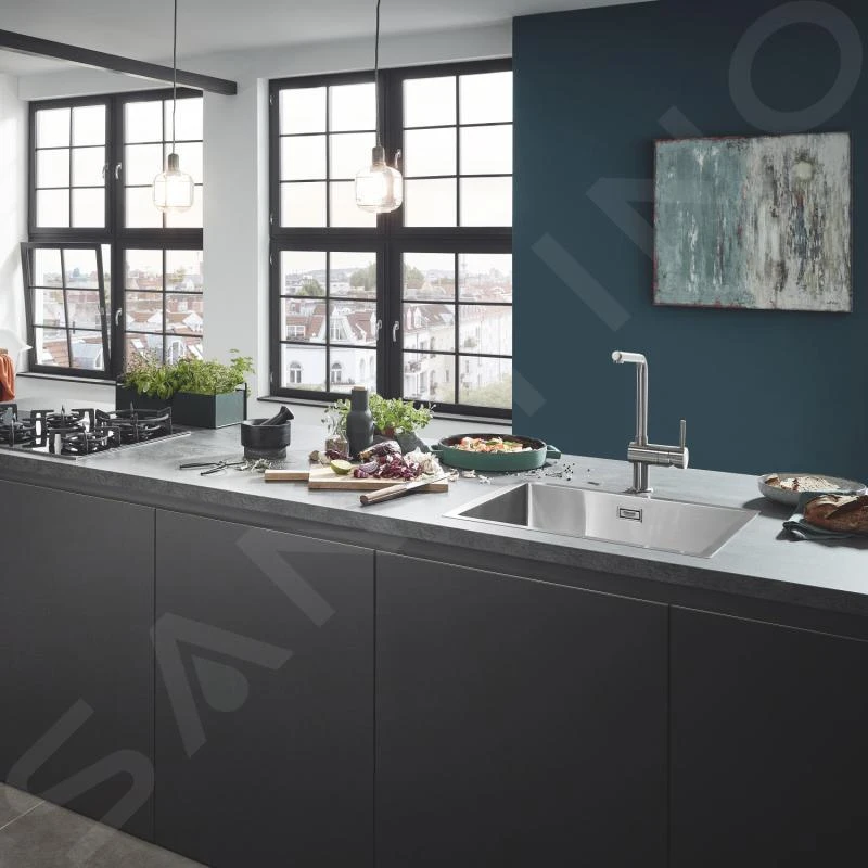 Grohe Abwäschen - Spülbecken K700, 550x450 Mm, Edelstahl Gebürstet 31726SD0 – Bild 5