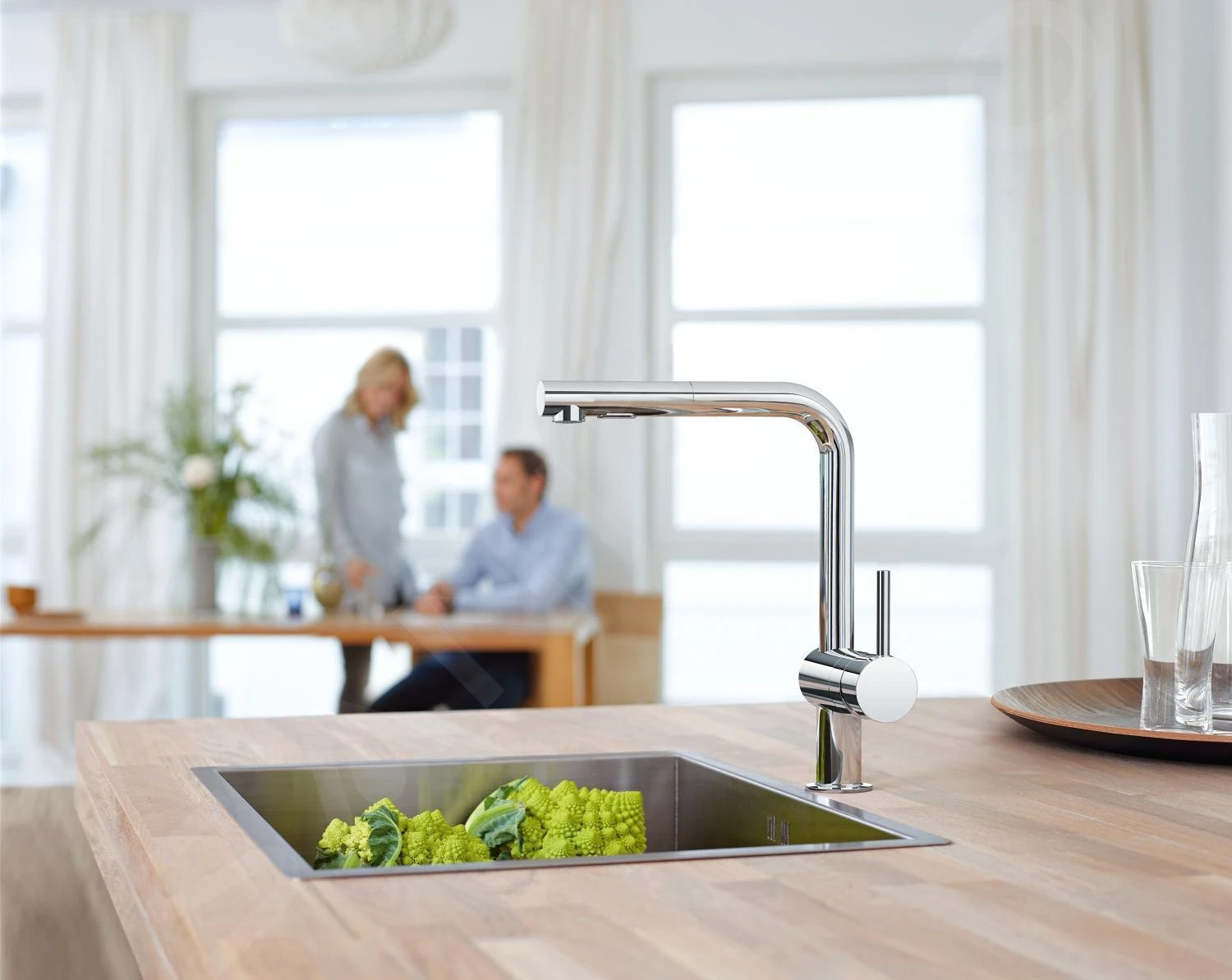 Grohe Minta - Spültischarmatur Mit Ausziehbarer Geschirrbrause, Verchromt 30274000 – Bild 4