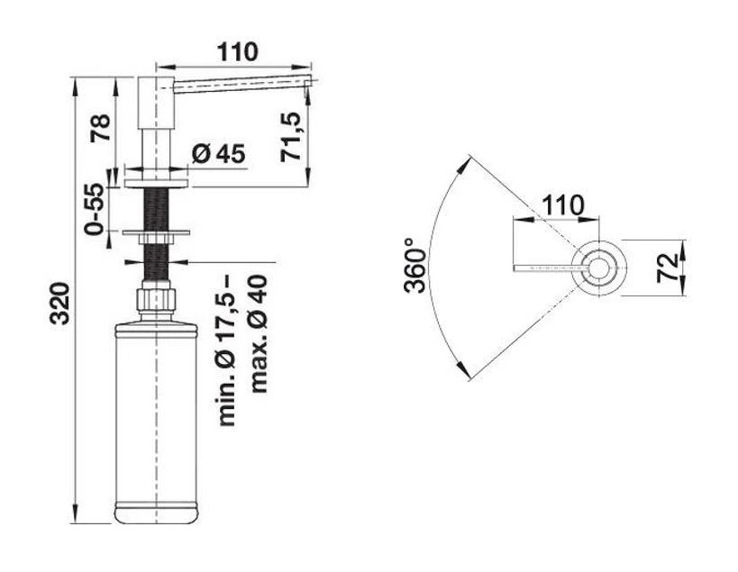 Blanco Accessoires - Seifenspender Piona, Chrom 517667 – Bild 2
