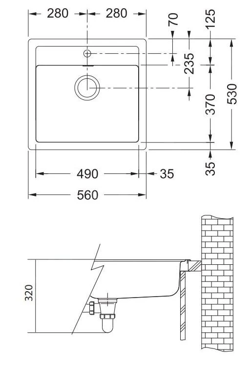 Franke Sets - Küchenset T13, Tectonite Spülbecken SID 610, Schwarz + Küchenarmatur Samoa, Chrom 114.0283.125 – Bild 2