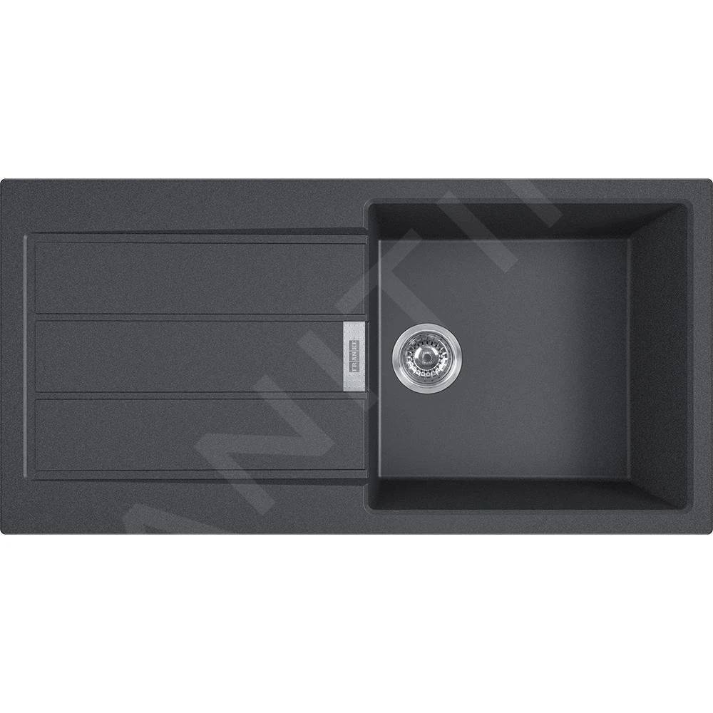 Franke Sets - SET T77, Tectonite-Spüle S2D 611-100 Mit Armatur FN 0147.031, Schwarz/Chrom 143.0616.932 – Bild 4