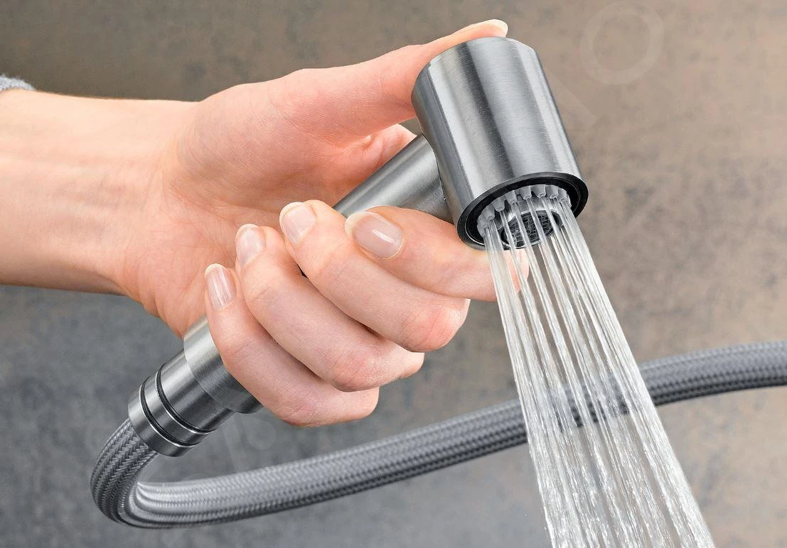 Blanco Ambis S - Spültischarmatur Mit Ausziehbarer Brause, Edelstahl Gebürstet 525124 – Bild 7