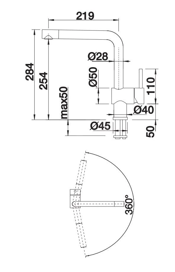 Blanco Linus - Küchenarmatur, Anthrazit 516698 – Bild 2