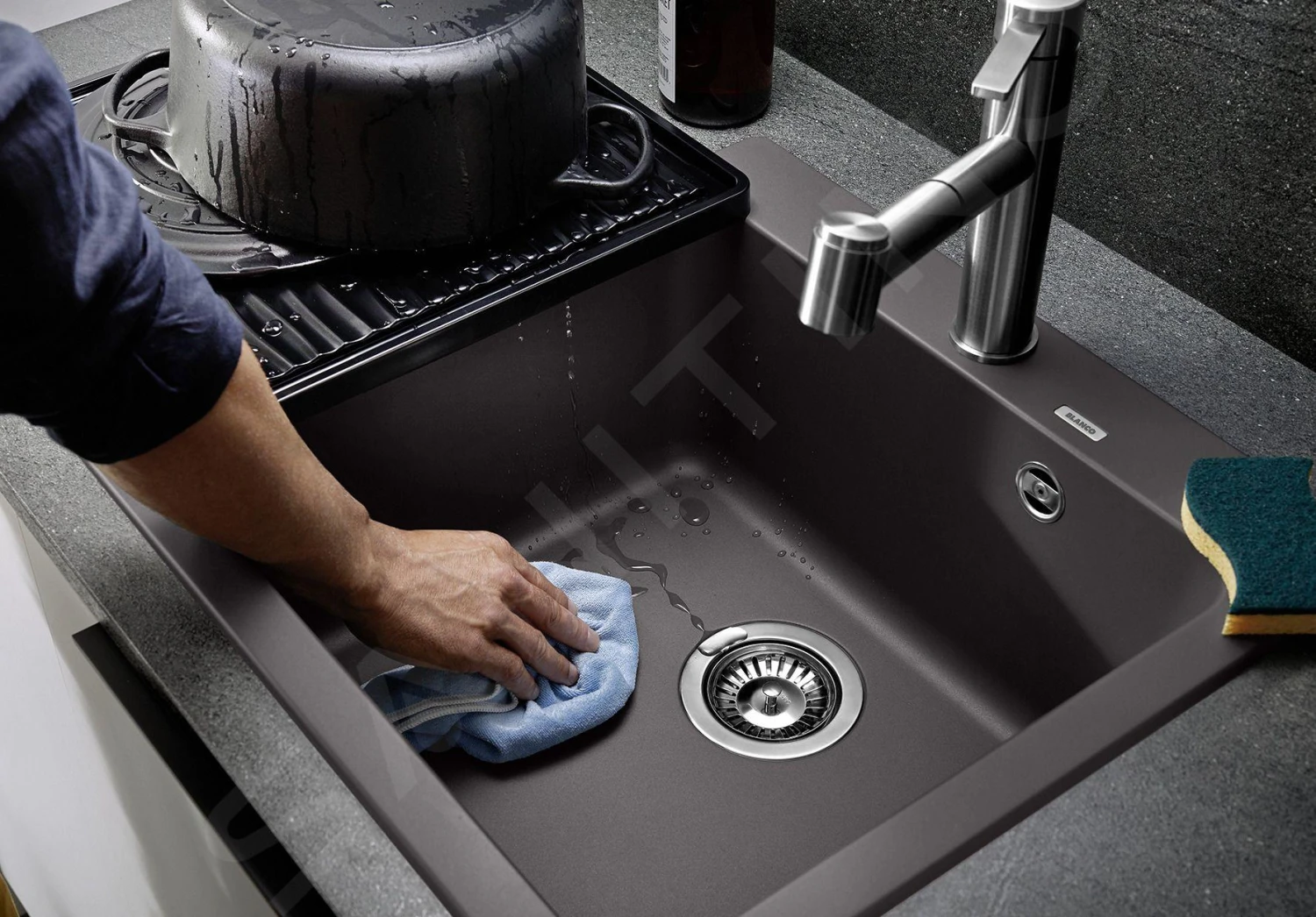 Blanco Naya 5 - Silgranitspüle, 515x510 Mm, Anthrazit 526579 – Bild 3