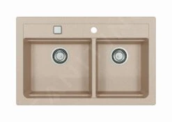 Alveus Atrox - Granit-Spüle 790x500 Mm, Mit Ablaufsystembedienung, Terra 1131999