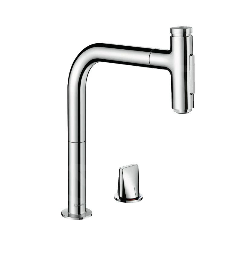 Hansgrohe Abwäschen - Spülen- Und Armaturenset C51-F450-12, Graphit Schwarz/Chrom 43228000 – Bild 4