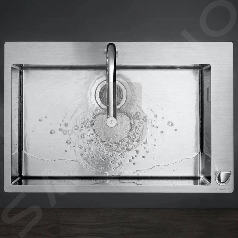 Hansgrohe Abwäschen - Küchenset - Spültisch + Spültischarmatur C71-F660-08, Verchromt 43202000 – Bild 4