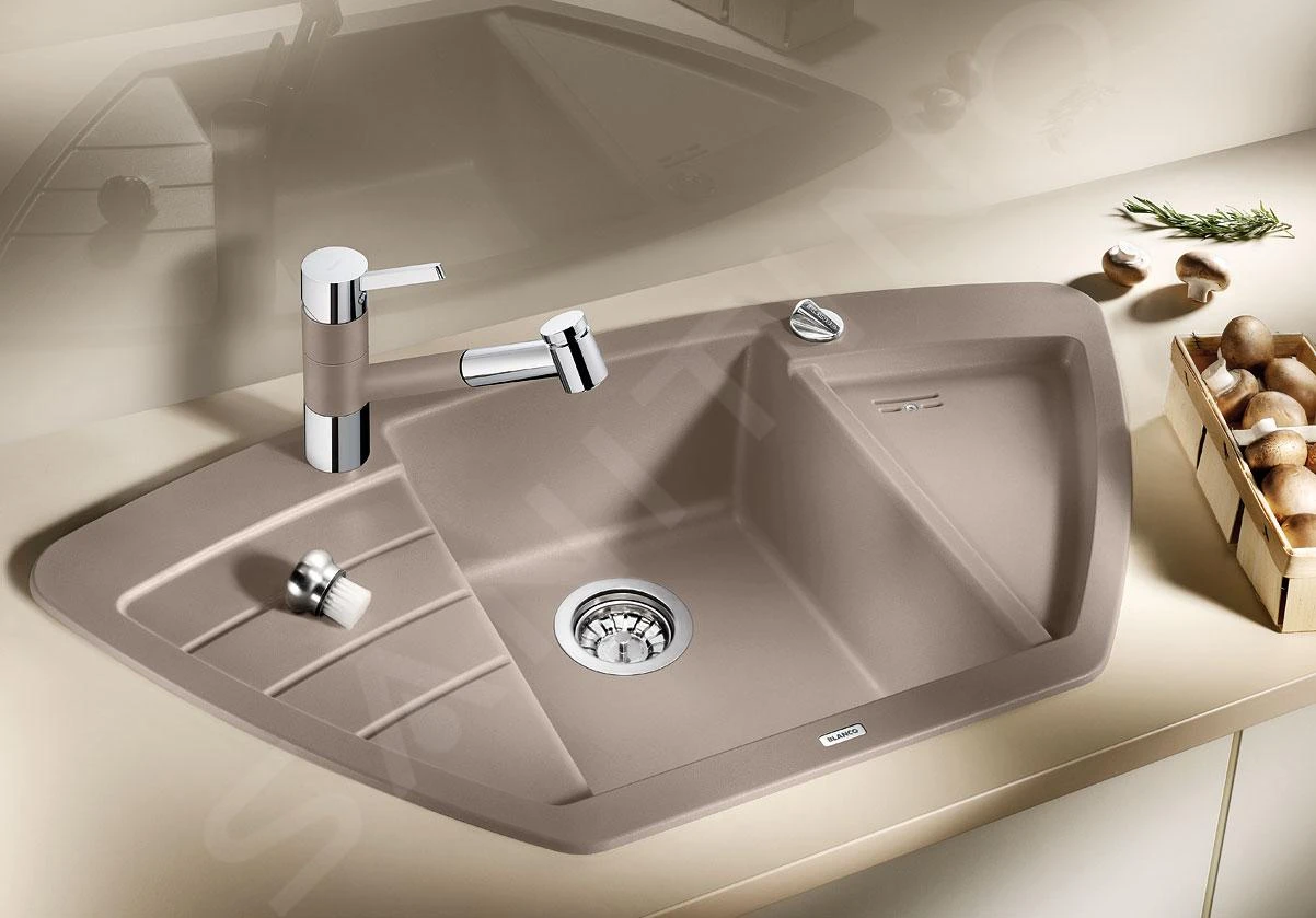 Blanco Zia 9 - Silgranitspüle, 930x510 Mm, Mit Ablaufsystembedienung, Schwarz 526030 – Bild 3