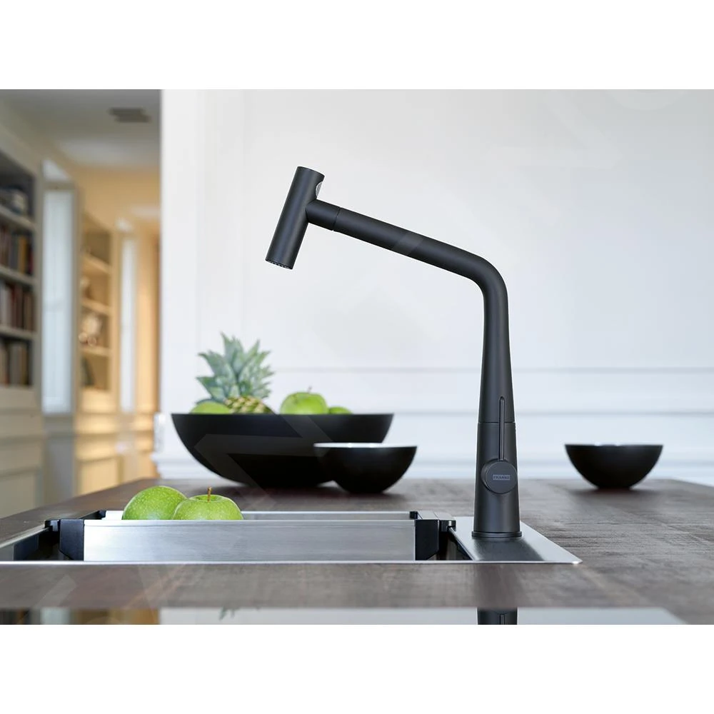 Franke Icon - Spültischarmatur FG 5188.901 Mit Ausziehbarem Endstück, Schwarz Matt 115.0625.190 – Bild 3