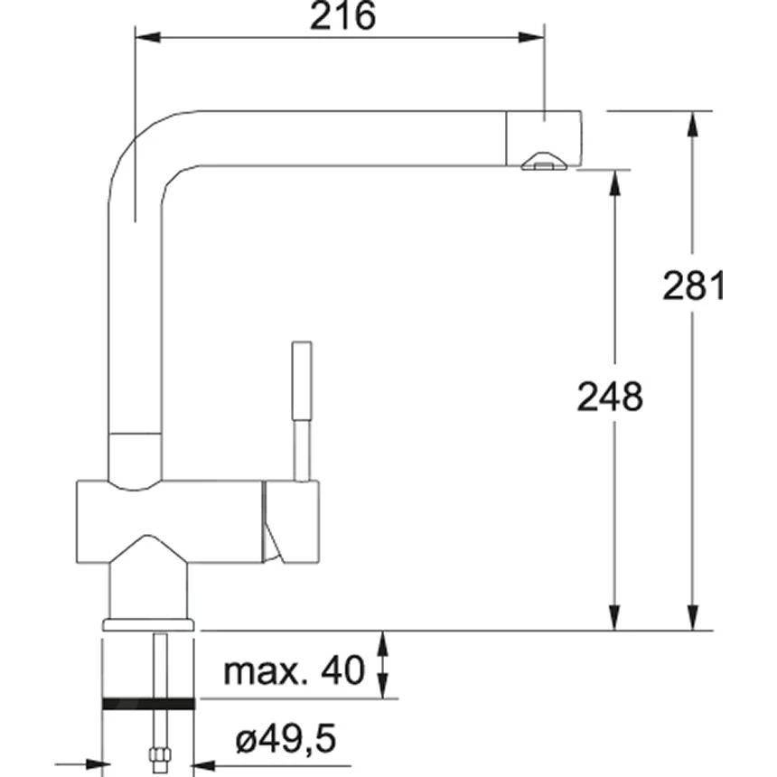 Franke Sets - Set G212, Fragranit Spülbecken CNG 611-62 TL/2 Und Küchenarmatur Samoa, Felsgrau/Chrom 114.0650.743 – Bild 3