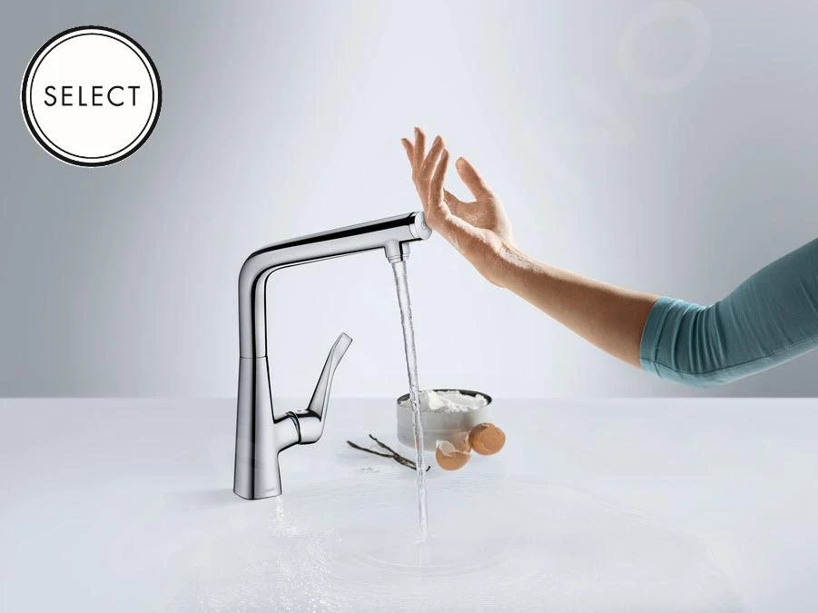 Hansgrohe Abwäschen - Küchenset - Spültisch + Spültischarmatur C51-F770-10, Graphitschwarz / Verchromt 43221000 – Bild 7