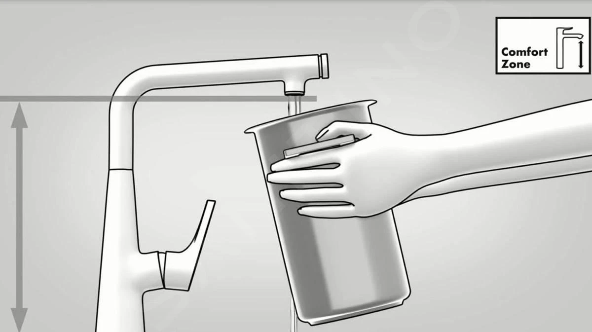 Hansgrohe M54 - Spültischarmatur Talis, Mit Ausziehbarer Brause, SBox, Verchromt 72801000 – Bild 6