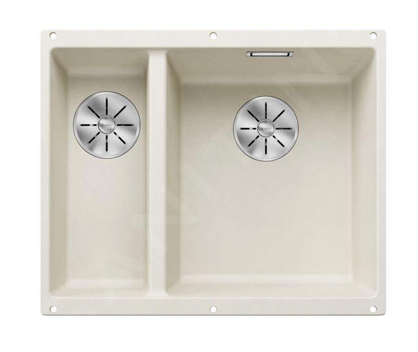 Blanco Subline 340/160 - Silgranitspüle, 555x460 Mm, Spülbecken Rechts, InFino, Soft Weiß 527163