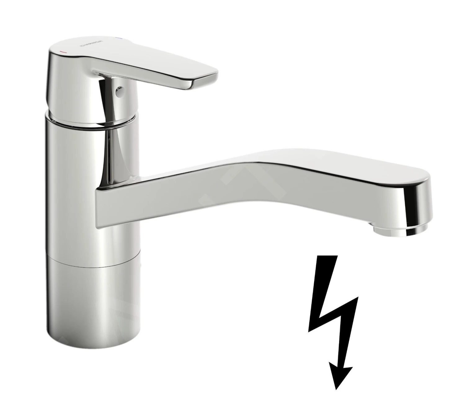 Hansa Polo - Spültisch-Einhebelmischer, Für Drucklose Warmwasserbereiter, Chrom 51591193