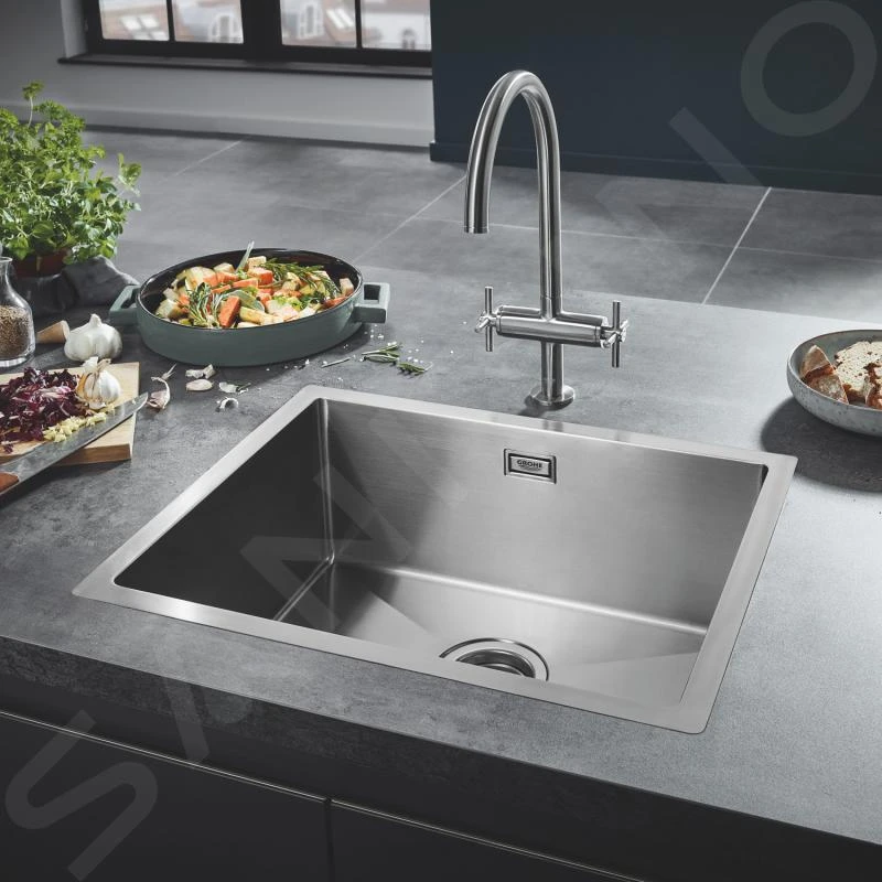 Grohe Abwäschen - Spülbecken K700, 550x450 Mm, Edelstahl Gebürstet 31726SD0 – Bild 4