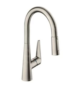 Hansgrohe Talis M51 - Spültisch Einhebelmischer 200 Mit Ausziehbarer Geschirrbrause, Edelstahl 72813800