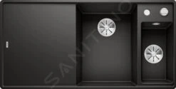 Blanco Axia III 6 - Silgranitspüle, 990x500 Mm, Mit Ablaufsystembedienung Und Zubehör, Schwarz 525854