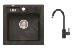 Alveus Sets - Spüle-Set Niagara 20 Und Armatur Tonia, Carbon SETA103