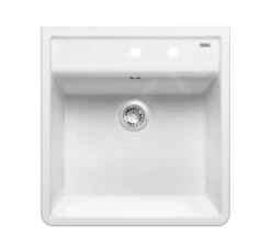 Blanco Panor 60 - Keramikspüle, 600x630 Mm, 2 Hahnlöchern, Strahlende Weiß 514501