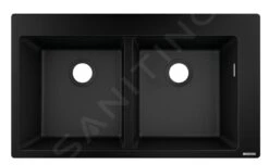 Hansgrohe Abwäschen - Granit-Einbauspülbecken S510-F770, Graphitschwarz 43316170