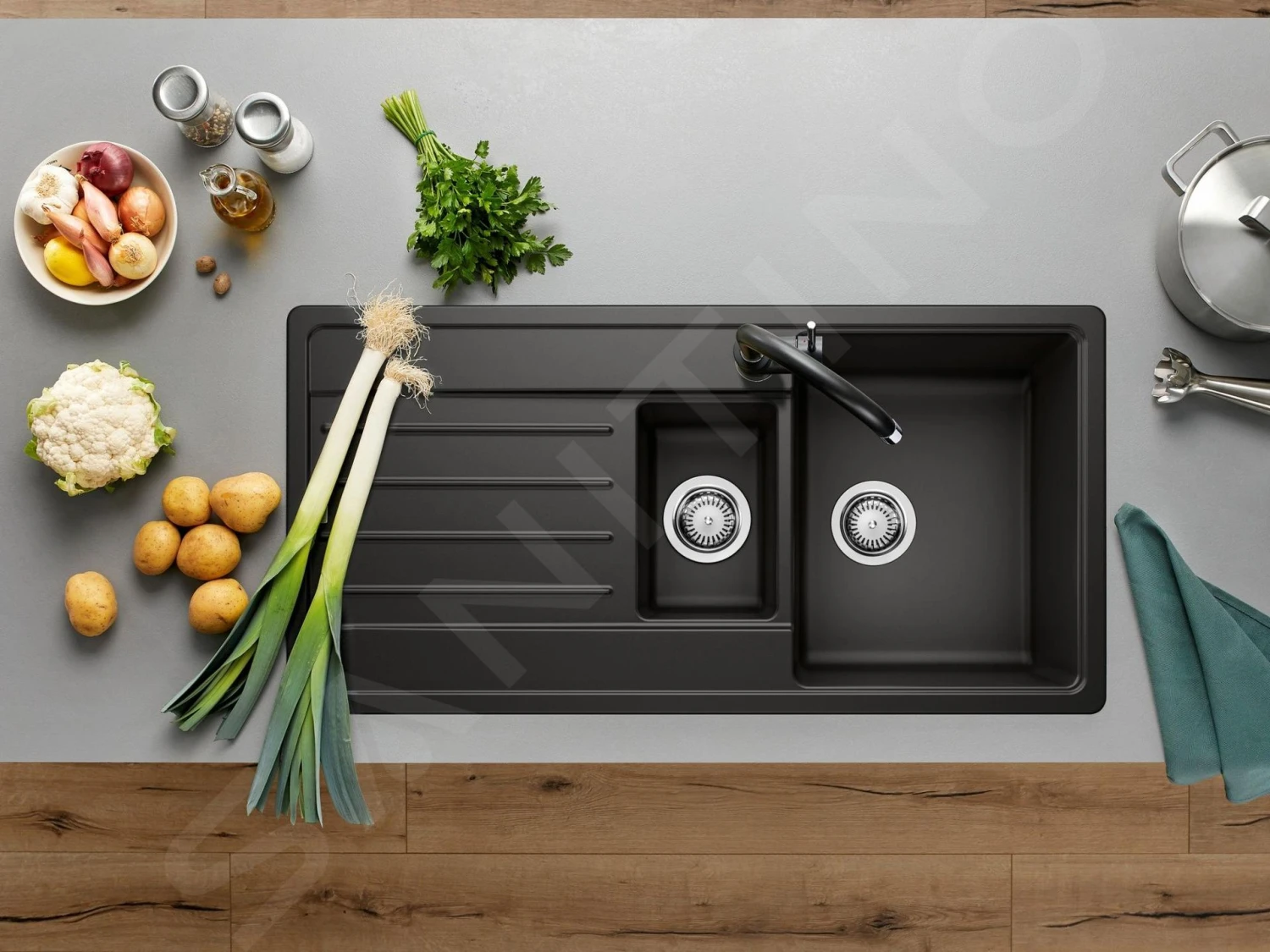 Blanco Legra 6 - Silgranitspüle, 1000x500 Mm, Schwarz 526086 – Bild 3