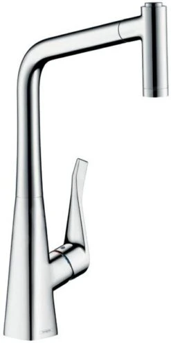 Hansgrohe M71 - Spültischarmatur M7116-H320 Mit Ausziehbarer Geschirrbrause, SBOX, Verchromt 73801000