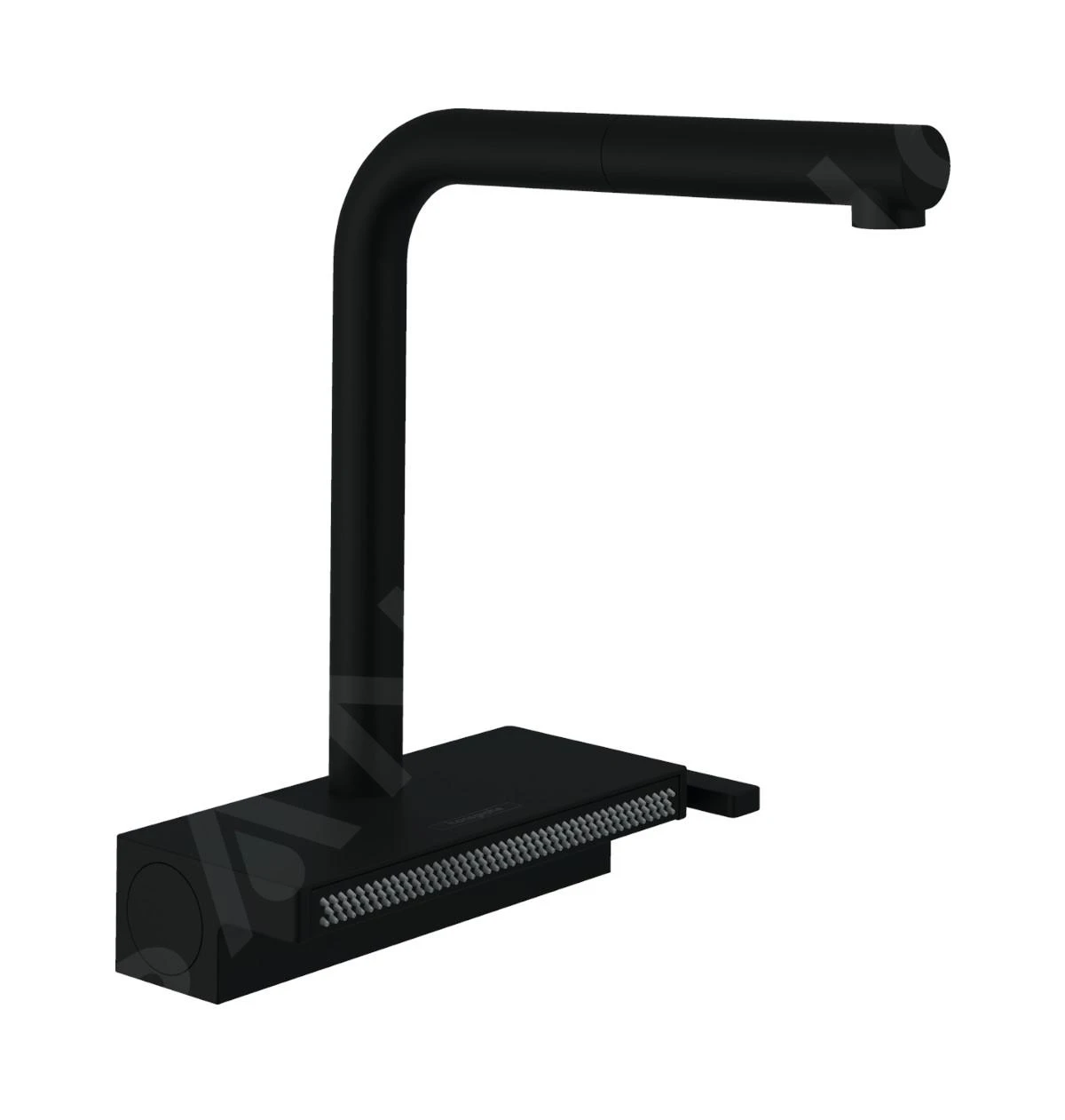 Hansgrohe M81 - Spültischarmatur Aquno Select 250 Mit Ausziehbarer Brause Und Flachem Brausestrahl, Schwarz Matt 73836670