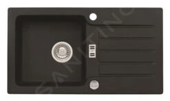 Alveus Niagara - Granit-Spüle 775x430 Mm, Mit Ablaufsystembedienung, Carbon 1076858