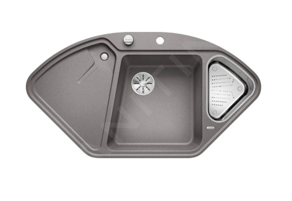 Blanco Delta II - Silgranitspüle, 1042x560 Mm, Mit Zubehör, InFino, Aluminium 523672