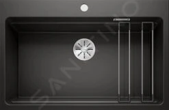 Blanco Etagon 8 - Silgranitspüle, 780x510 Mm, Mit Schienen, Schwarz 525893